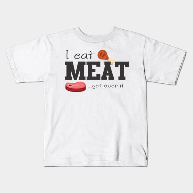 I Eat Meat Kids T-Shirt by TNMGRAPHICS